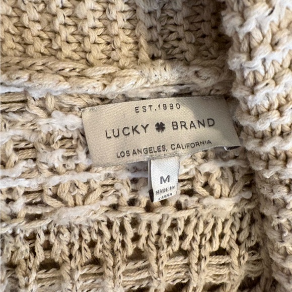 Lucky Brand Beige Knit Cardigan - Picture 4 of 5